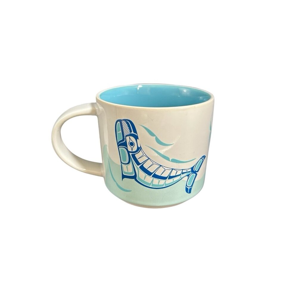 NATIVE HOME Canada Humpback Whale Indigenous Art Mug by BEN HOUSTIE/BELLA BELLA
